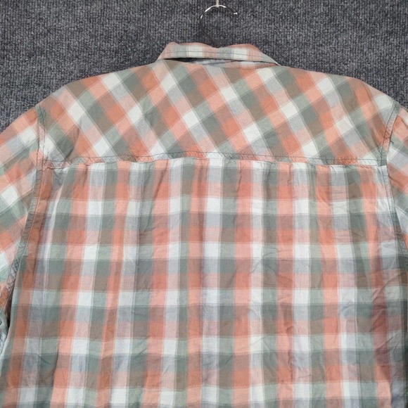 Toad&Co Men's Flannel Button-Up Shirt Multi XL Check Short Sleeve Chest Pocket - Picture 6 of 13